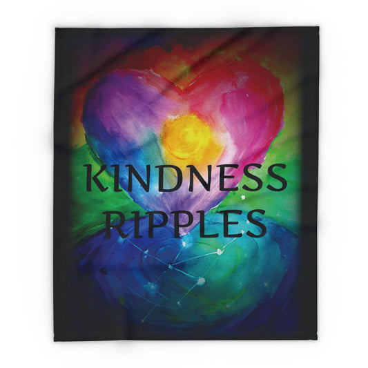 Fleece Blanket - Kindness Ripples Design