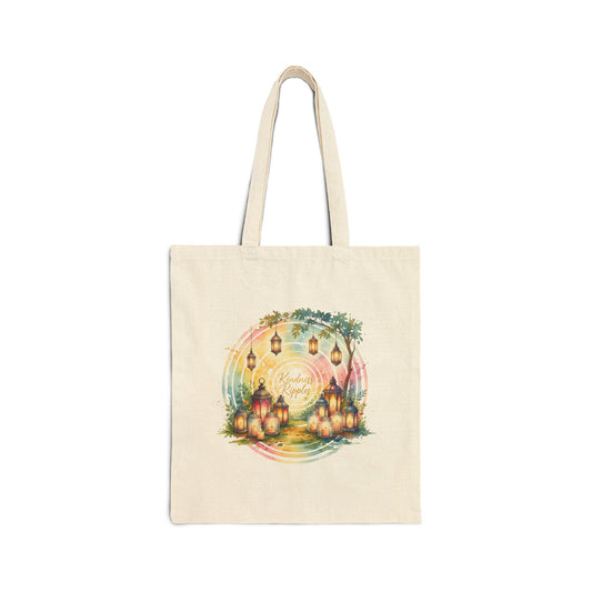 Festival Lights Cotton Canvas Tote Bag