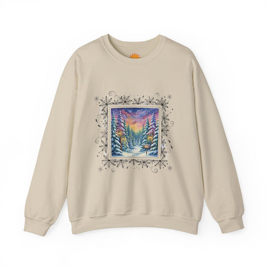 Winter Wonderland Crewneck Sweatshirt - Cozy Unisex Design for Holiday Comfort