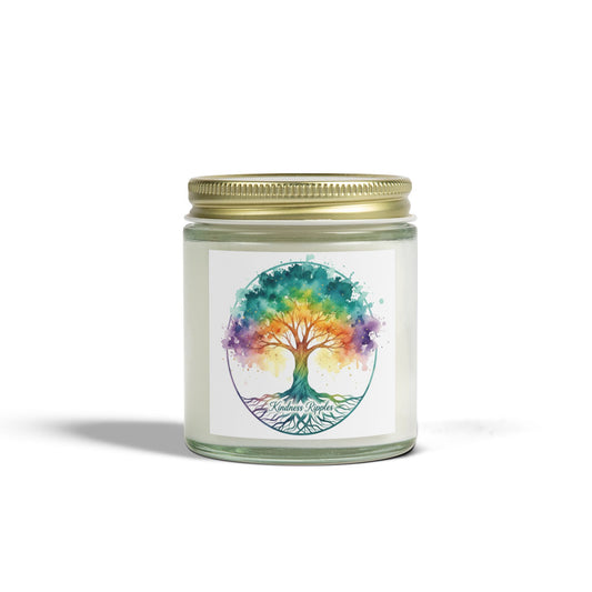 Rainbow Tree Scented Candle - Coconut Wax (4oz) - Kindness Collection