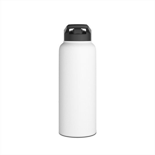 Beach Stainless Steel Water Bottle — Vertical Purple & Gold 'BEACH' Travel Bottle
