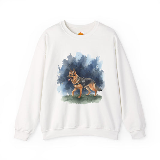 German Shepherd Watercolor Crewneck Sweatshirt β Dog Lover Gift