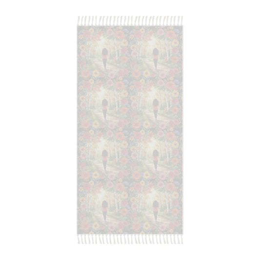 The Roxanne - Bohemian Beach Towel with Floral Design