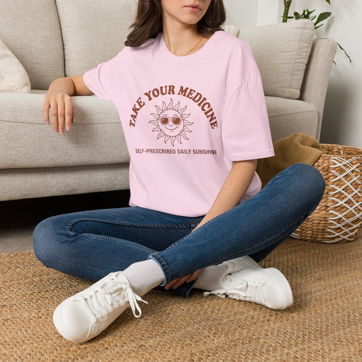 Take Your Medicine Sun T-Shirt — Self‑Prescribed Daily Sunshine Graphic Tee