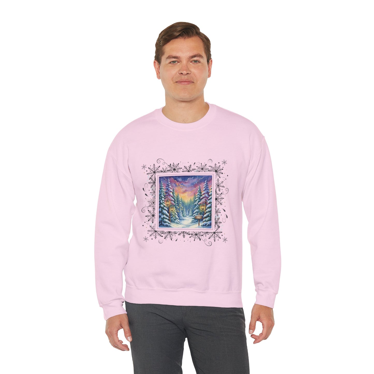 Winter Wonderland Crewneck Sweatshirt - Cozy Unisex Design for Holiday Comfort