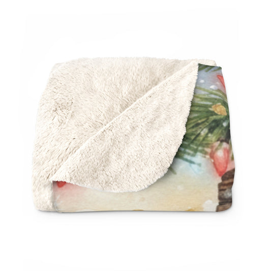 Tibetan Terriers. Oh so cute! Sherpa Blanket — 'Kindness Ripples' Holiday Throw