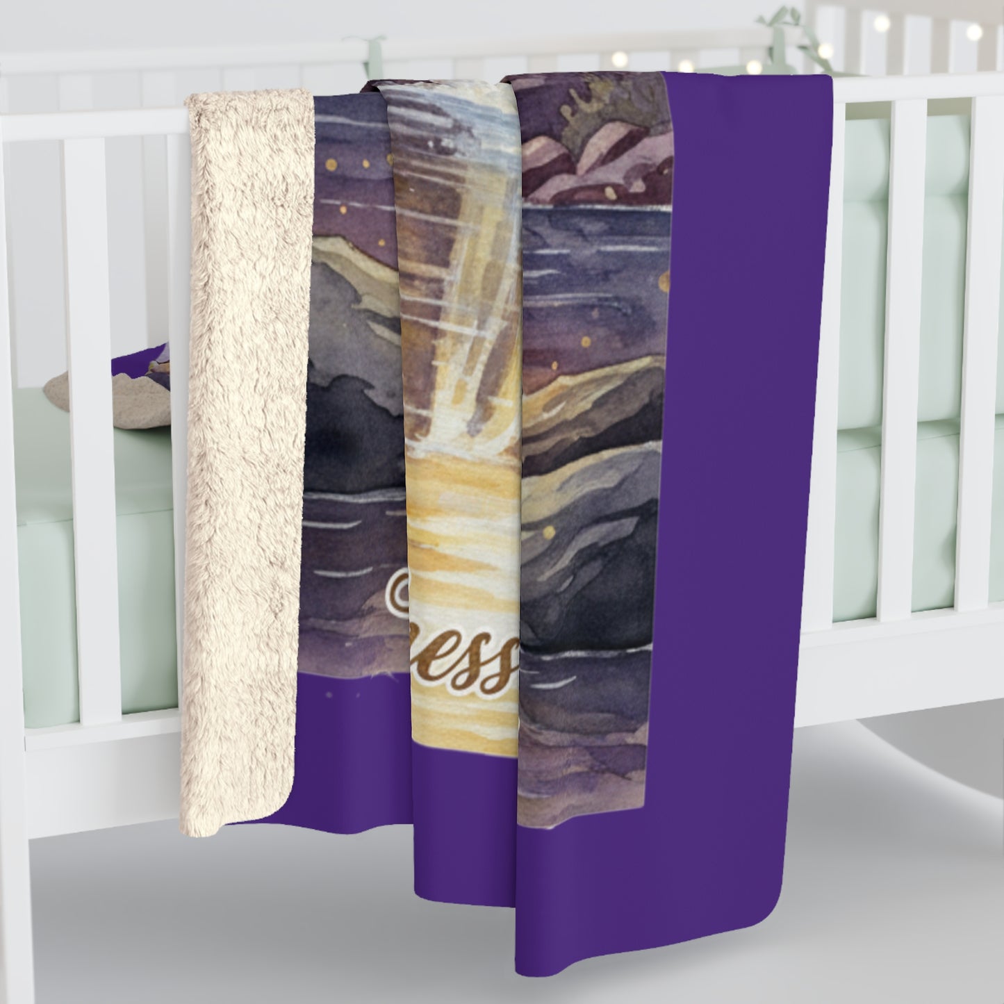 TN Waterfalls Sherpa Fleece Kindness Ripples Blanket - Cozy Floral Throw for Comfort and Inspiration, Cookeville, TN, Dogwoods, Eagle, Waterfalls