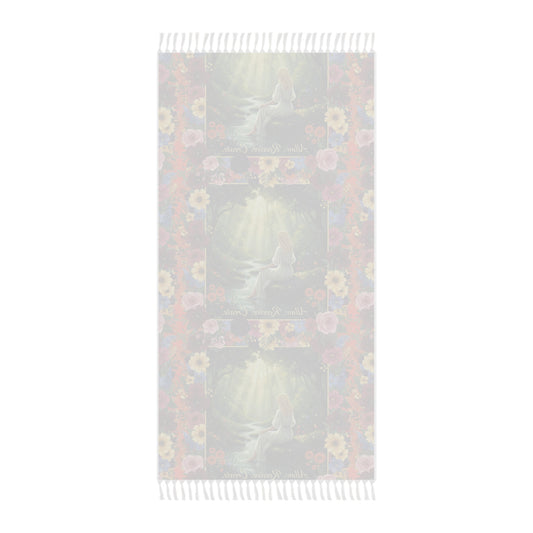 The Amanda - Boho Floral Beach Blanket - Embrace Nature's Serenity