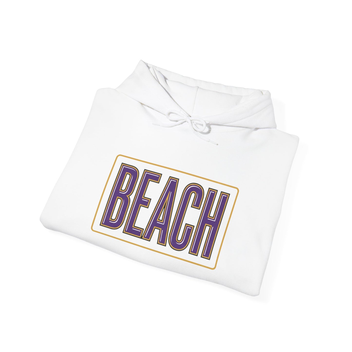 Beach Hoodie with Purple & Gold Eagle Graphic – TTU Team Spirit Sweatshirt