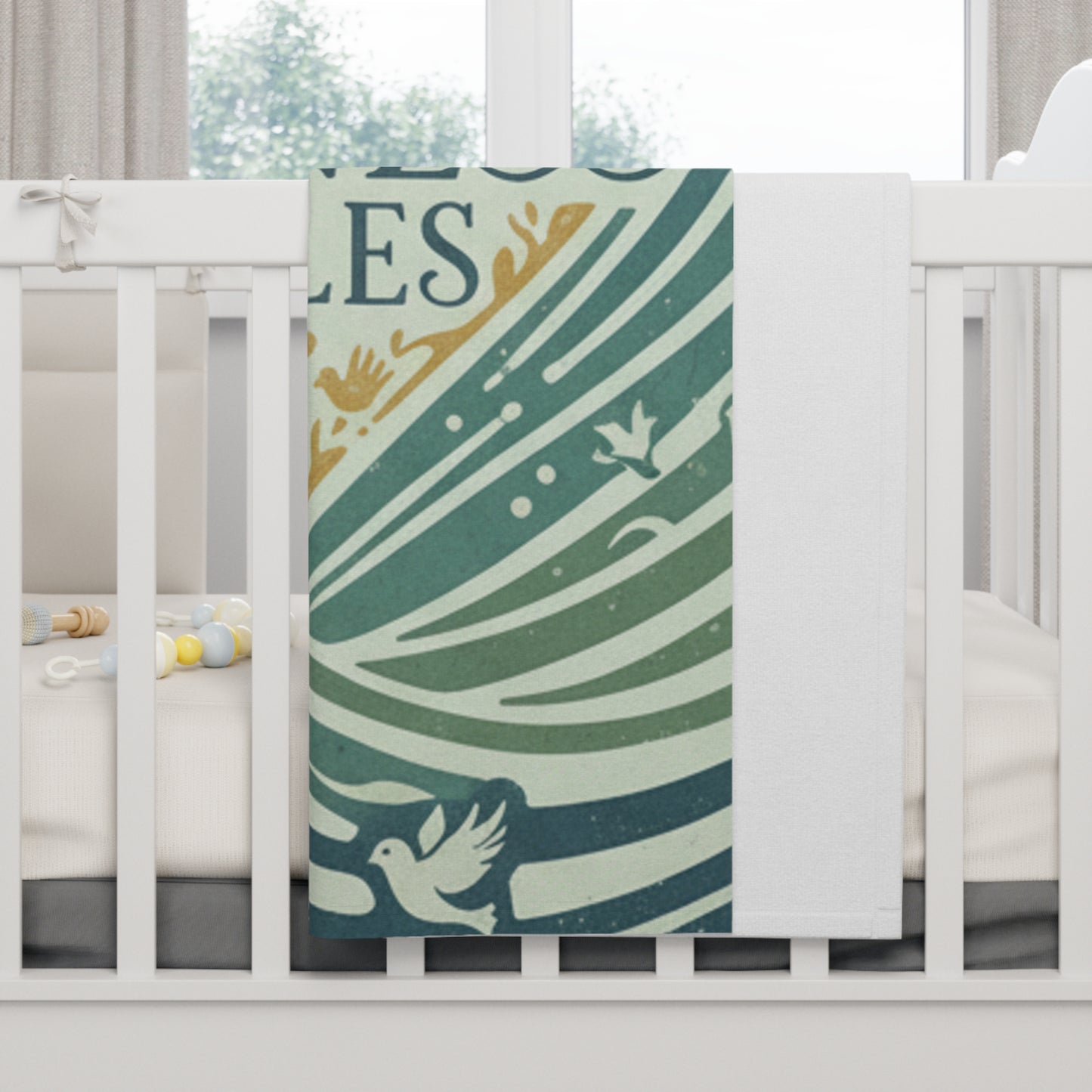 Kindness Ripples Soft Fleece Baby Blanket, Cozy Baby Gift, Nursery Decor, Newborn Blanket, Baby Shower Gift, Eco-Friendly Throw