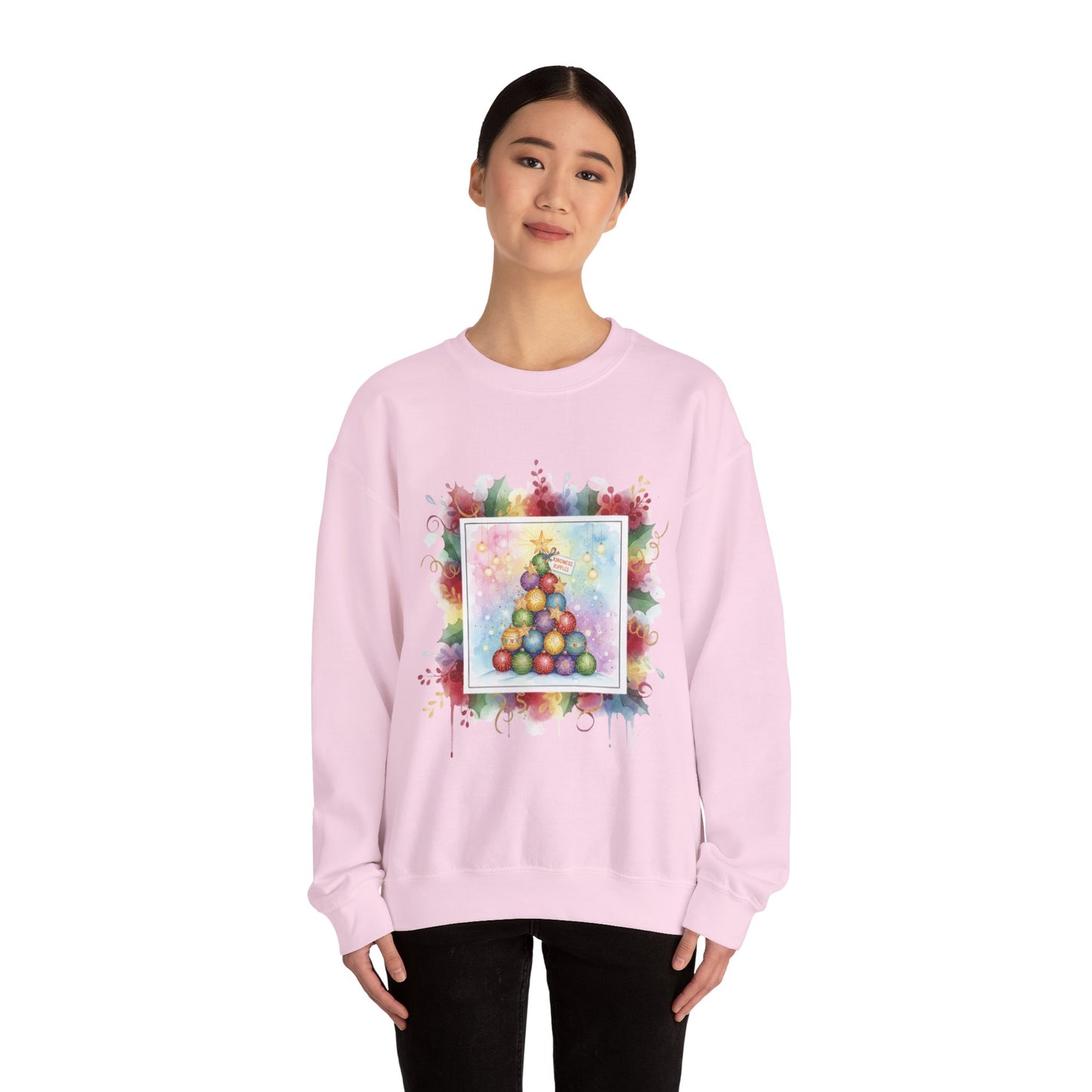 “Festive Ornaments” Unisex Crewneck Sweatshirt - Cozy Holiday Vibes