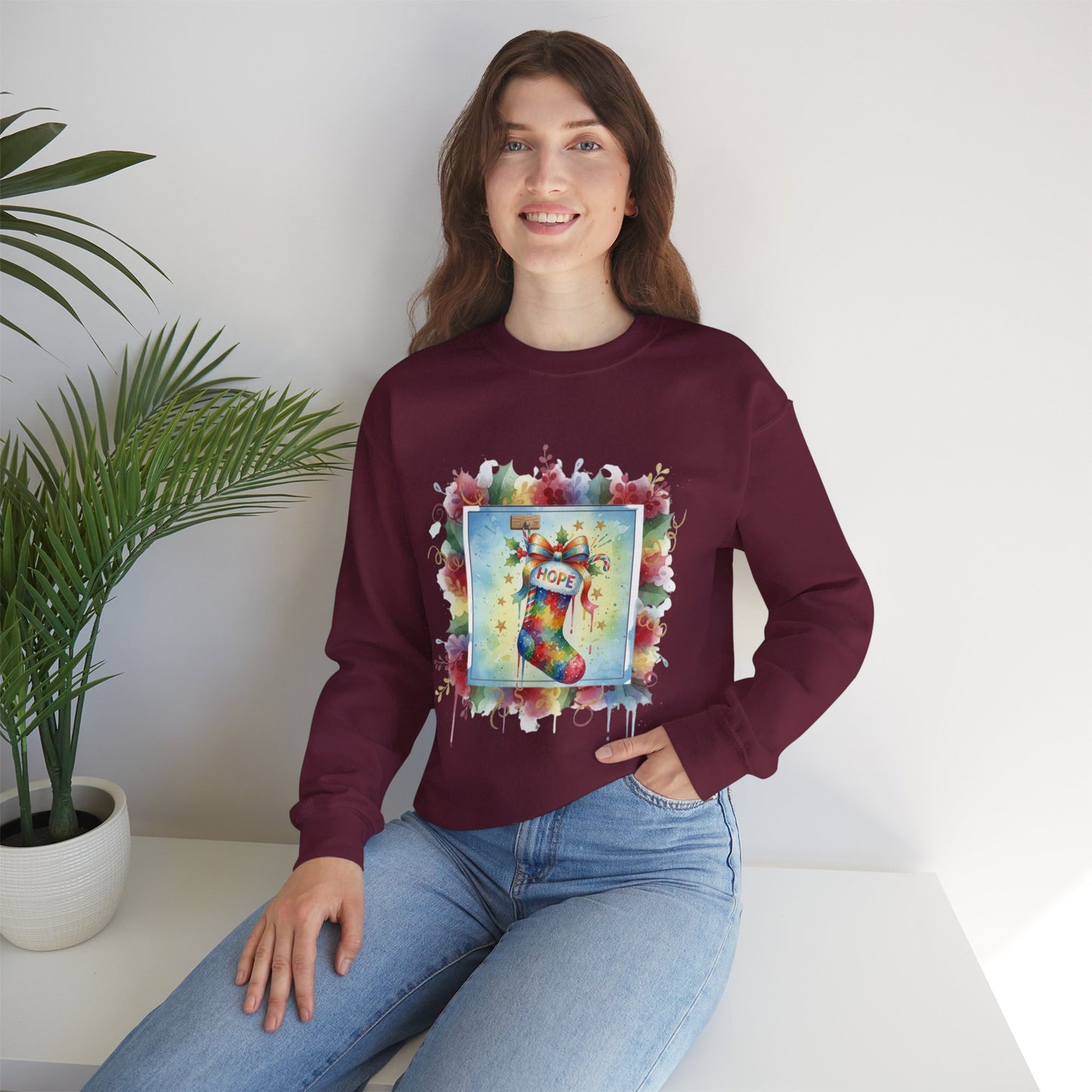 Hopeful Holiday Crewneck Sweatshirt