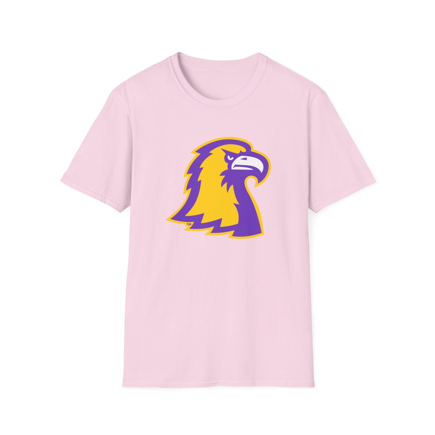 Golden Eagle Mascot Pink Out T-Shirt — Purple & Gold School Spirit Tee