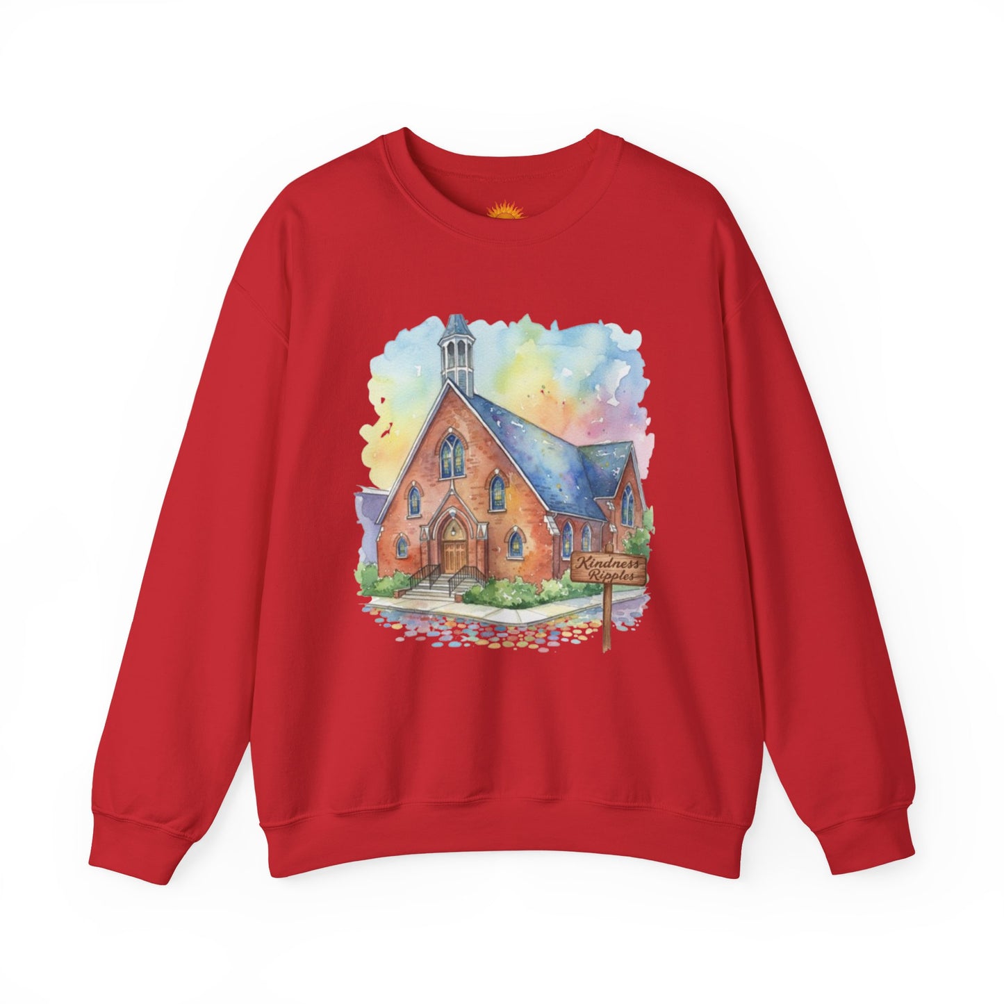 Colorful Church Watercolor Sweatshirt - Homage to the St. William Community