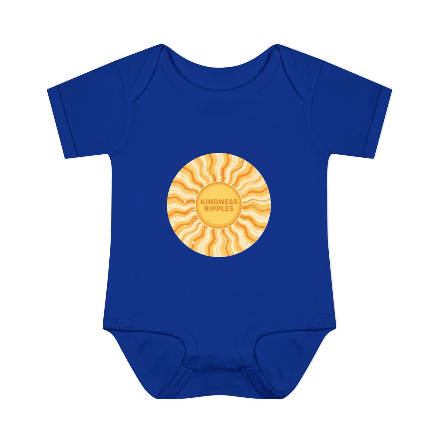 Sunshine Infant Bodysuit - "Mindfulness Ripple" Design for Newborns