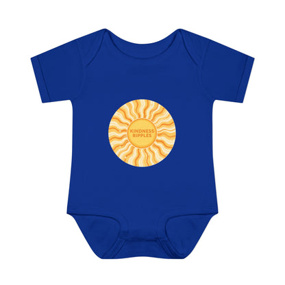 Sunshine Infant Bodysuit - "Mindfulness Ripple" Design for Newborns