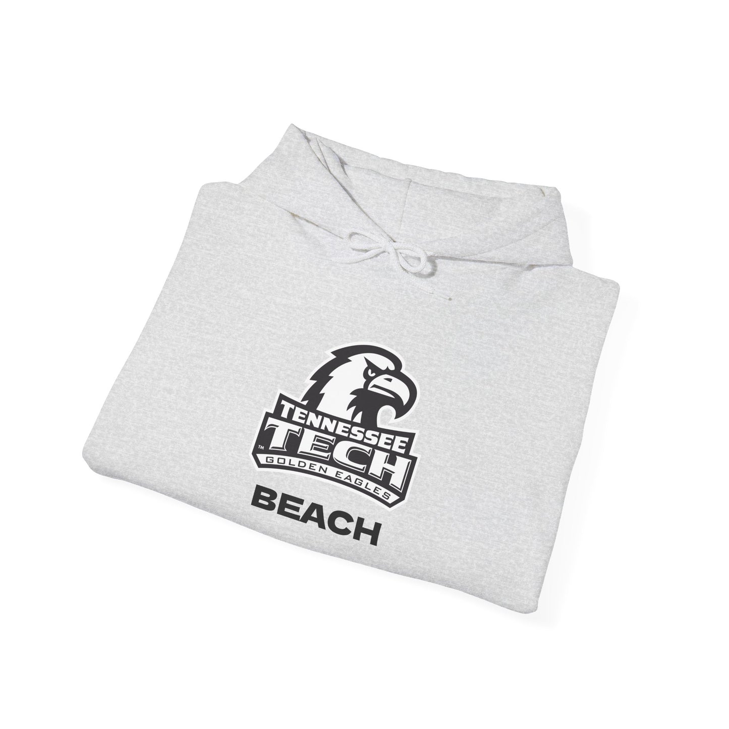 TN Tech Beach Eagle Hoodie — Retro Athletic Logo Pullover