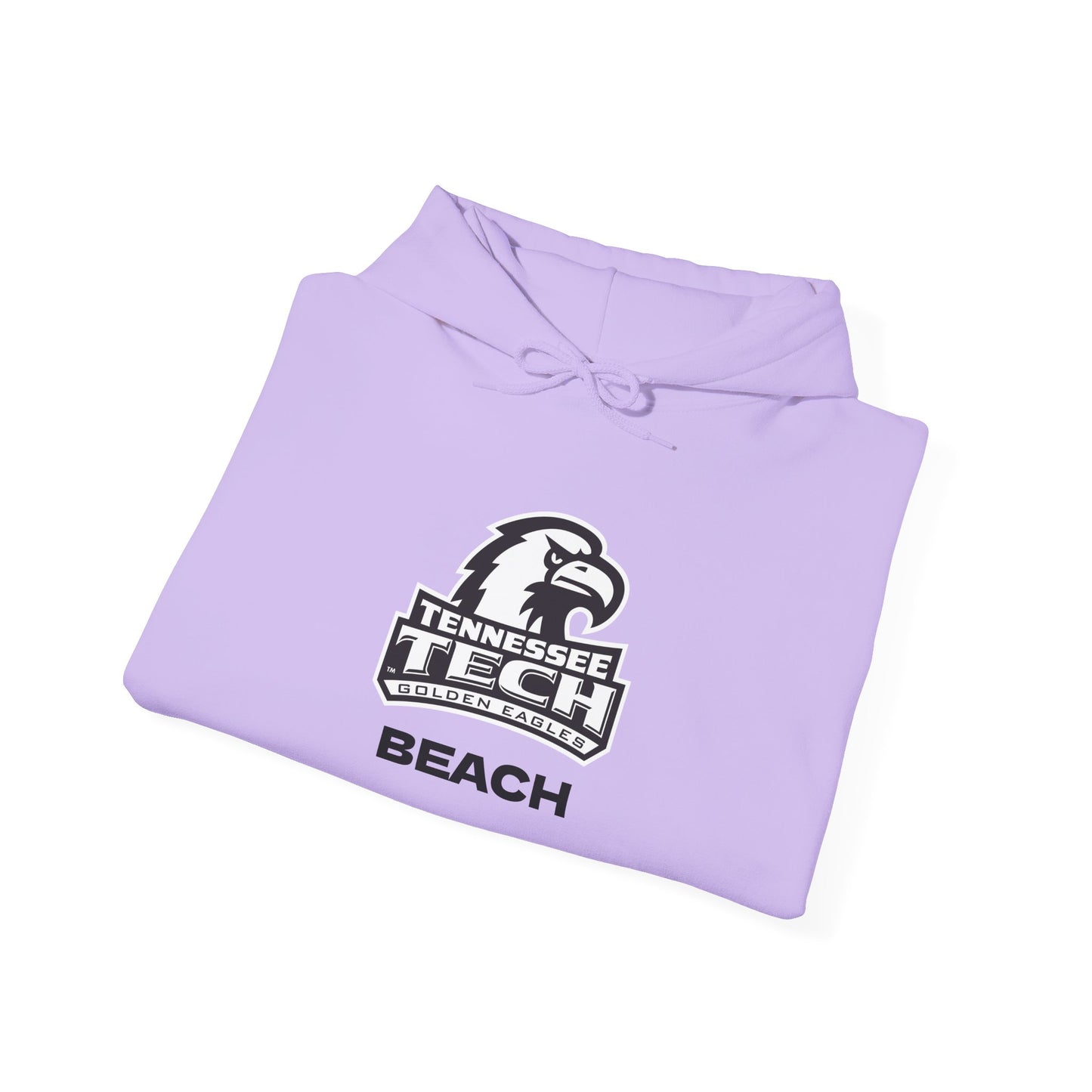TN Tech Beach Eagle Hoodie — Retro Athletic Logo Pullover