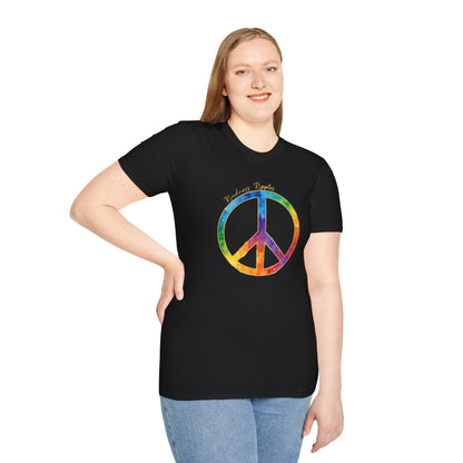 Rainbow Peace Symbol Unisex Softstyle T-Shirt