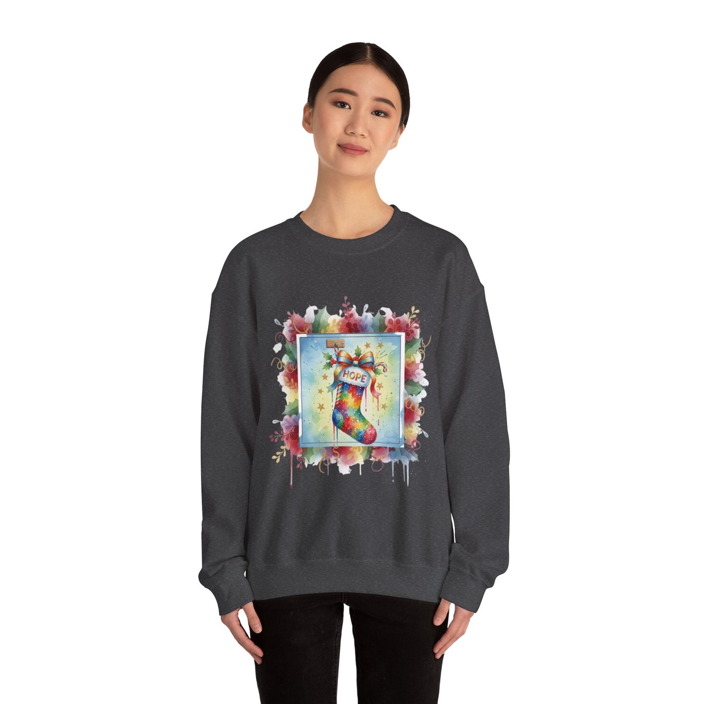 Hopeful Holiday Crewneck Sweatshirt
