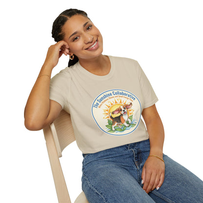 T-Shirt — 'The Sunshine Collaborative' Cute Beagle Sun Logo