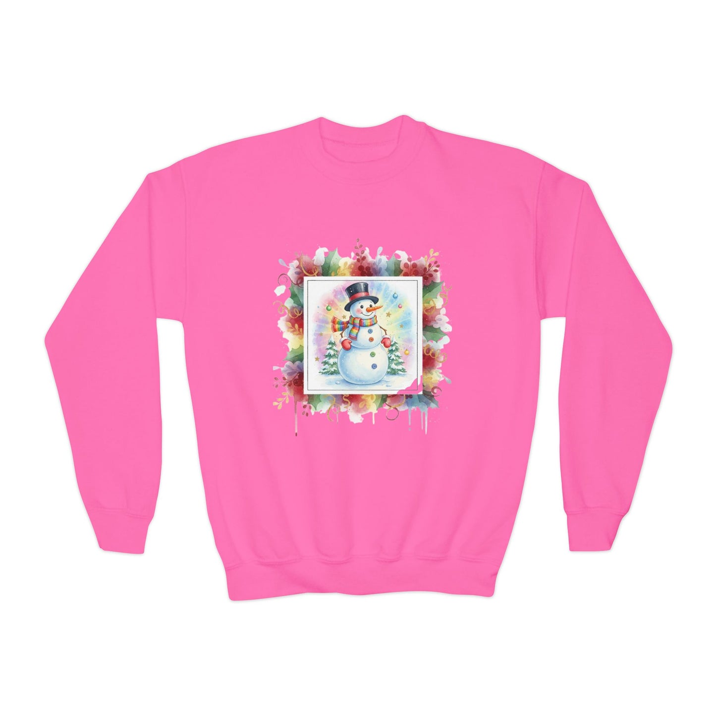 Snowman Youth Crewneck Sweatshirt - Cozy Holiday Apparel
