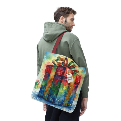 Colorful Gift Tote Bag - Perfect for Holidays & Celebrations -Simple message of Kindness - Reusable