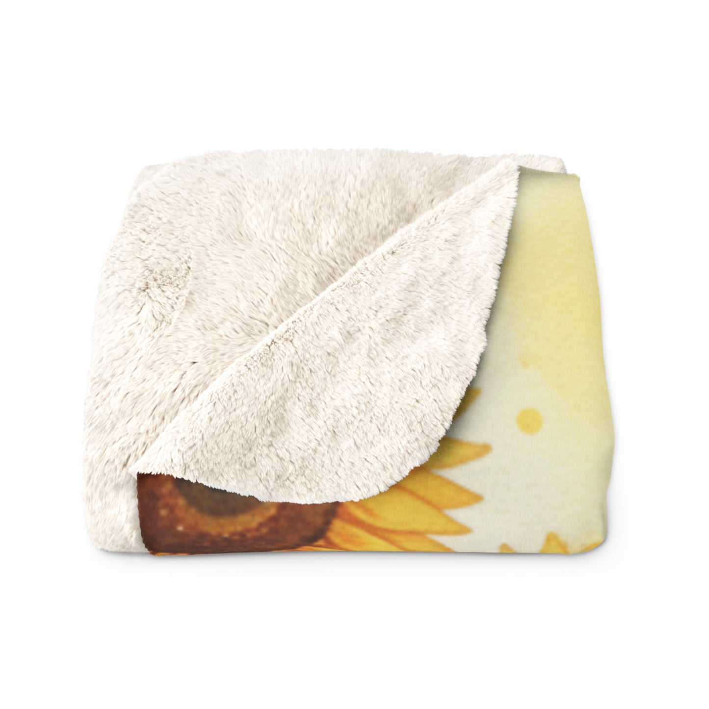Golden Sunshine Garden Sherpa Blanket
