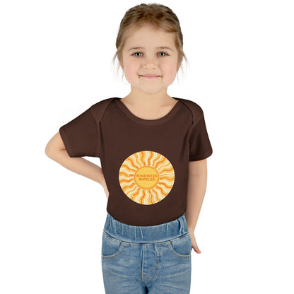 Sunshine Infant Bodysuit - "Mindfulness Ripple" Design for Newborns