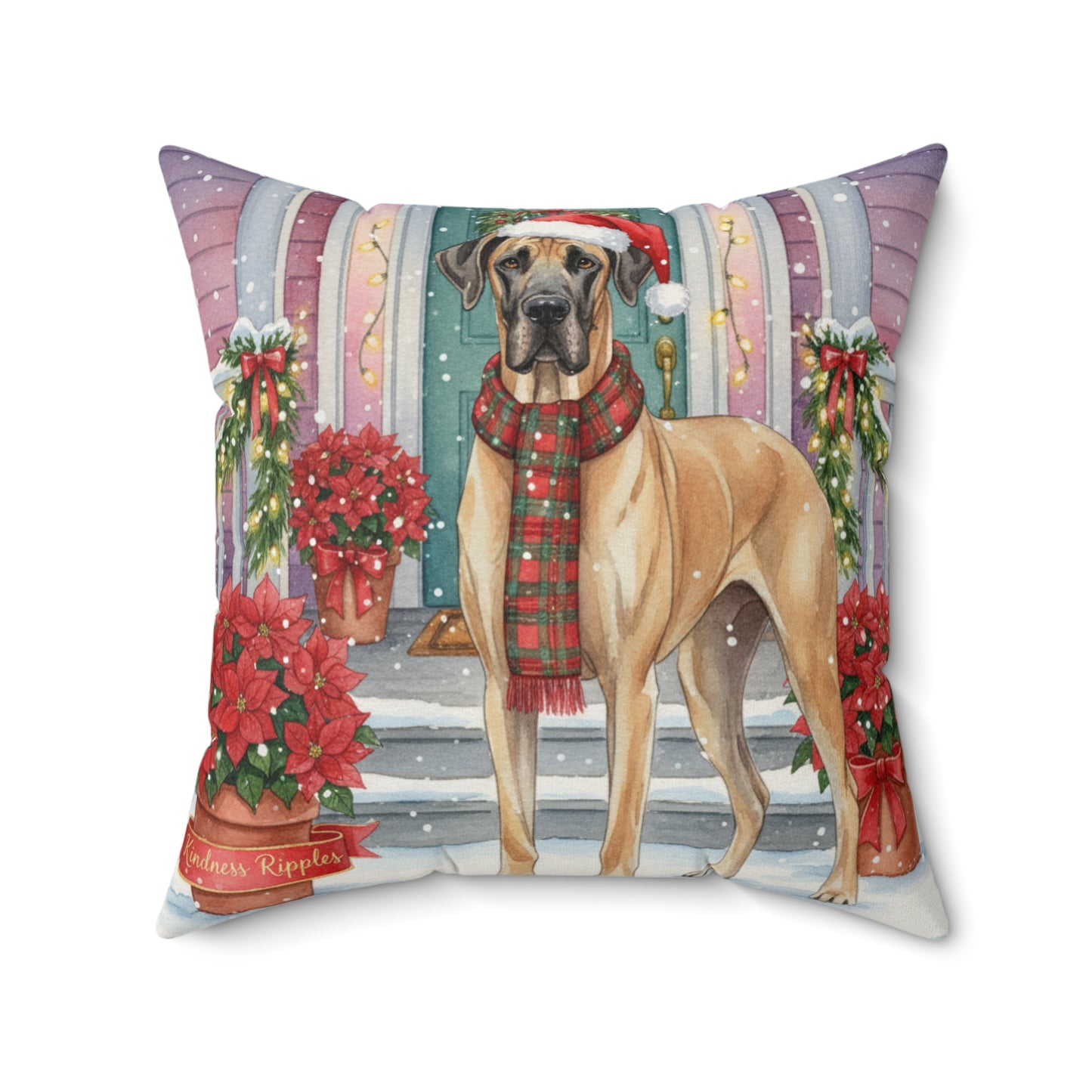 Square Pillow Great Dane Design