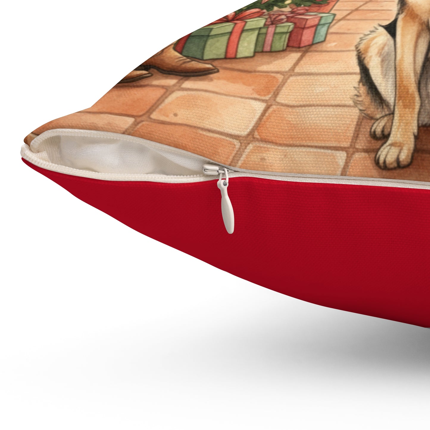 Square Pillow - Patient German Shepherd Design