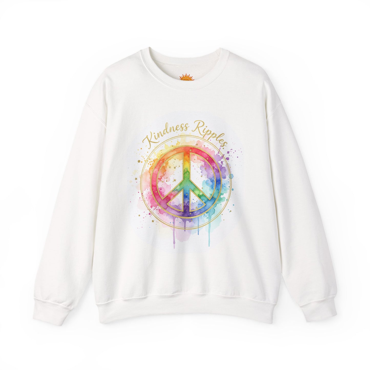 Peace & Kindness Crewneck Sweatshirt - Unisex Heavy Blend