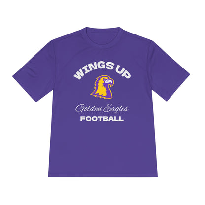 Wings Up Golden Eagles Football Tee