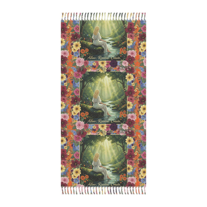 The Amanda - Boho Floral Beach Blanket - Embrace Nature's Serenity