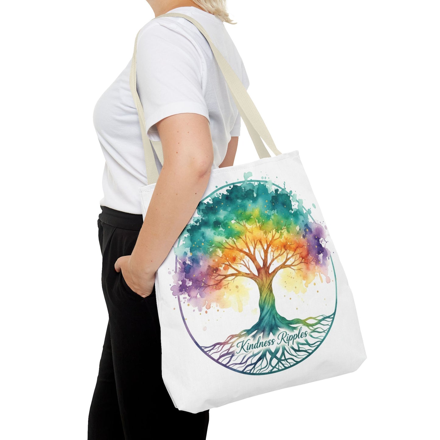 Colorful Kindness Tree Tote Bag