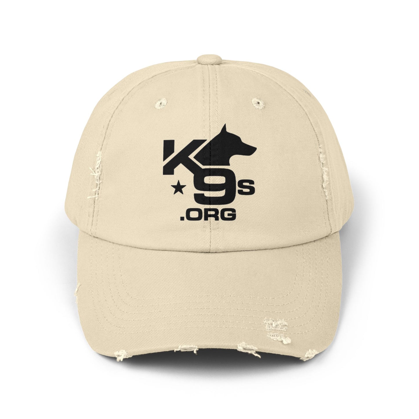 K9s.org Distressed Baseball Cap – Tactical Dog Rescue Logo Hat