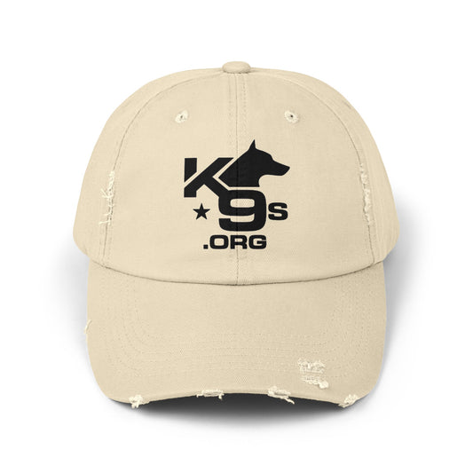 K9s.org Distressed Baseball Cap – Tactical Dog Rescue Logo Hat