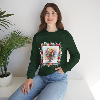 Christmas Candy Cane Crewneck Sweatshirt