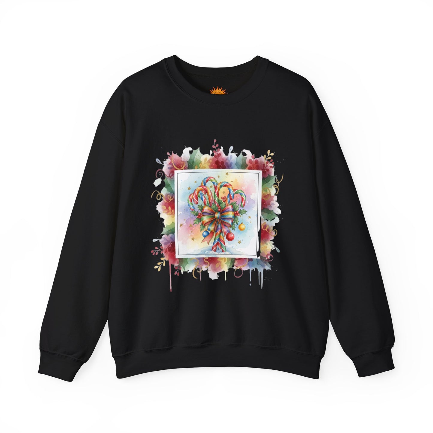Christmas Candy Cane Crewneck Sweatshirt