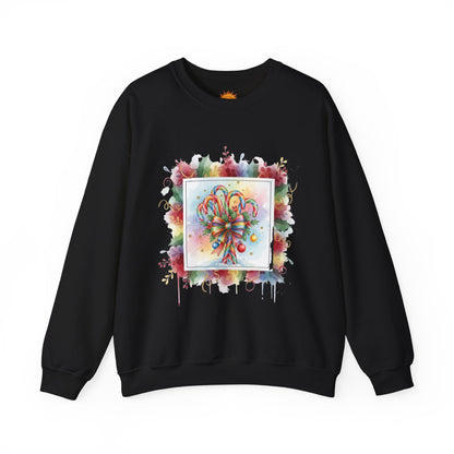 Christmas Candy Cane Crewneck Sweatshirt