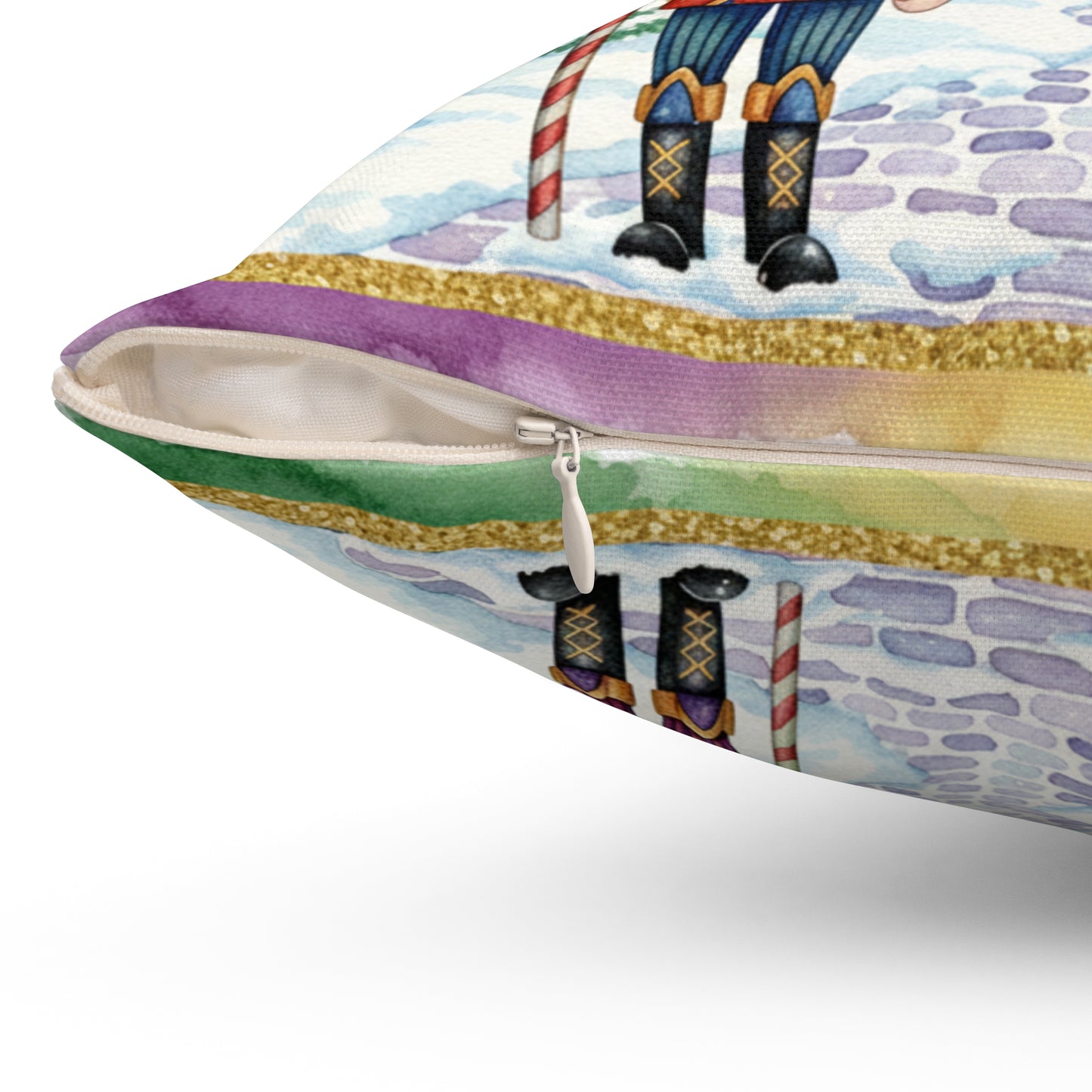 Square Pillow Nutcrackers Spun Polyester