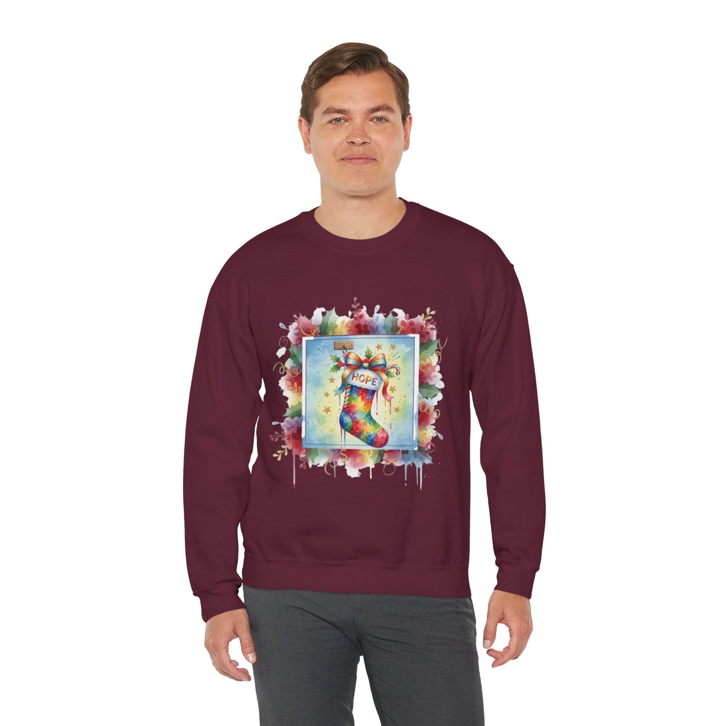 Hopeful Holiday Crewneck Sweatshirt