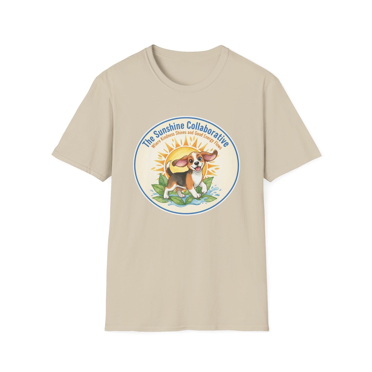 T-Shirt — 'The Sunshine Collaborative' Cute Beagle Sun Logo