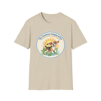 T-Shirt — 'The Sunshine Collaborative' Cute Beagle Sun Logo