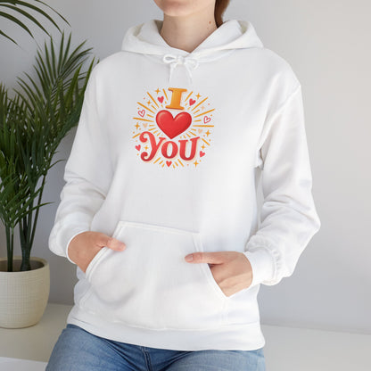 I Love You Graphic Hoodie