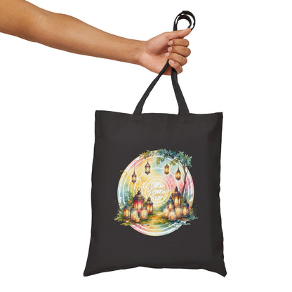 Festival Lights Cotton Canvas Tote Bag