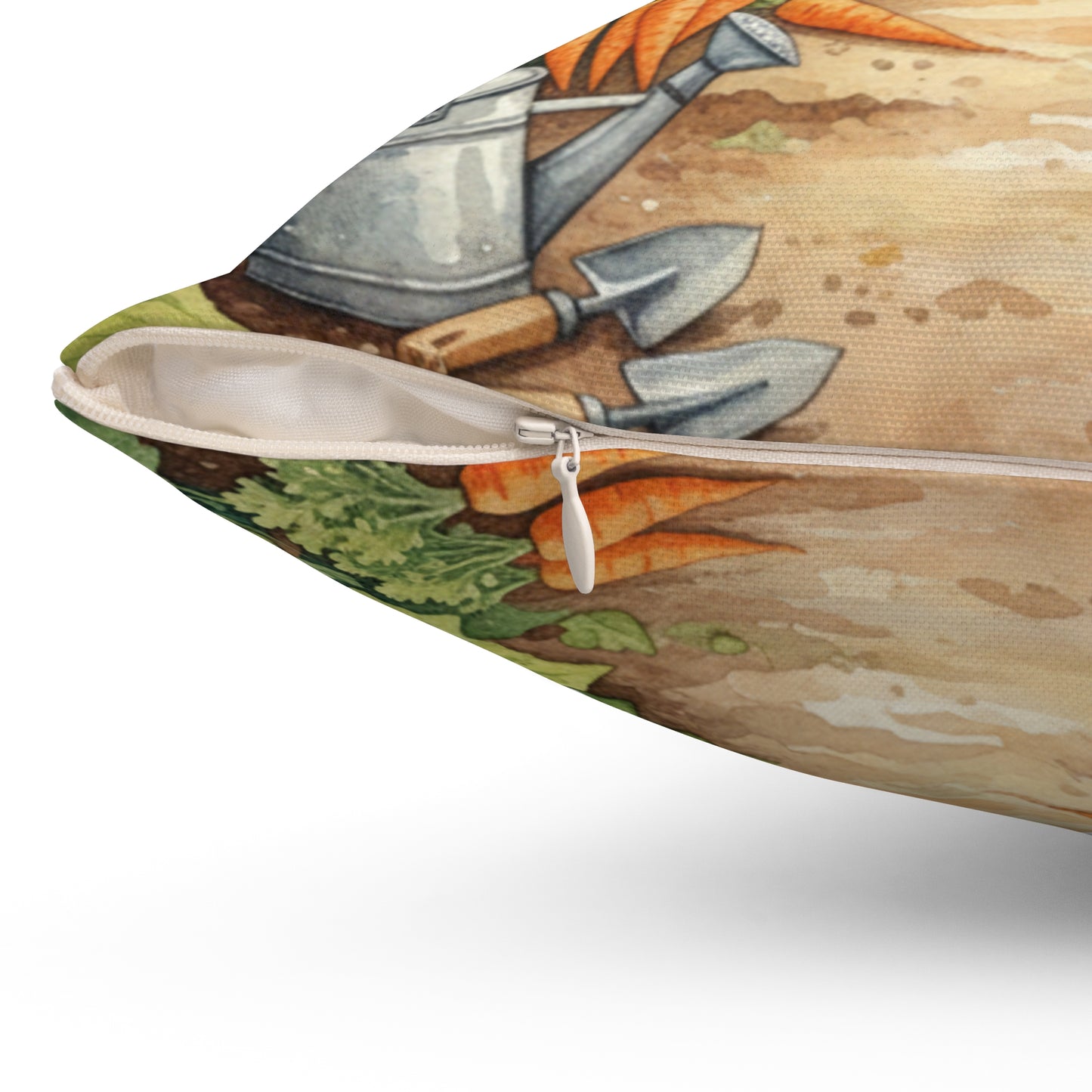 Sunshine Garden: Vibrant Watercolor Harvest Pillow