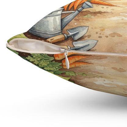 Sunshine Garden: Vibrant Watercolor Harvest Pillow