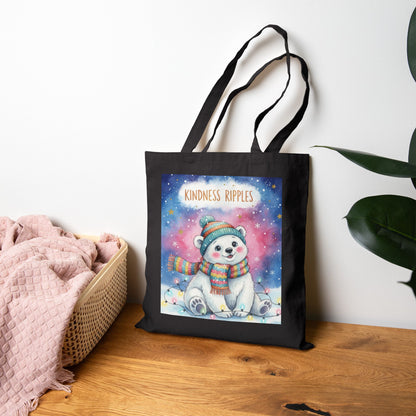 Cute Polar Bear Kindness Tote Bag