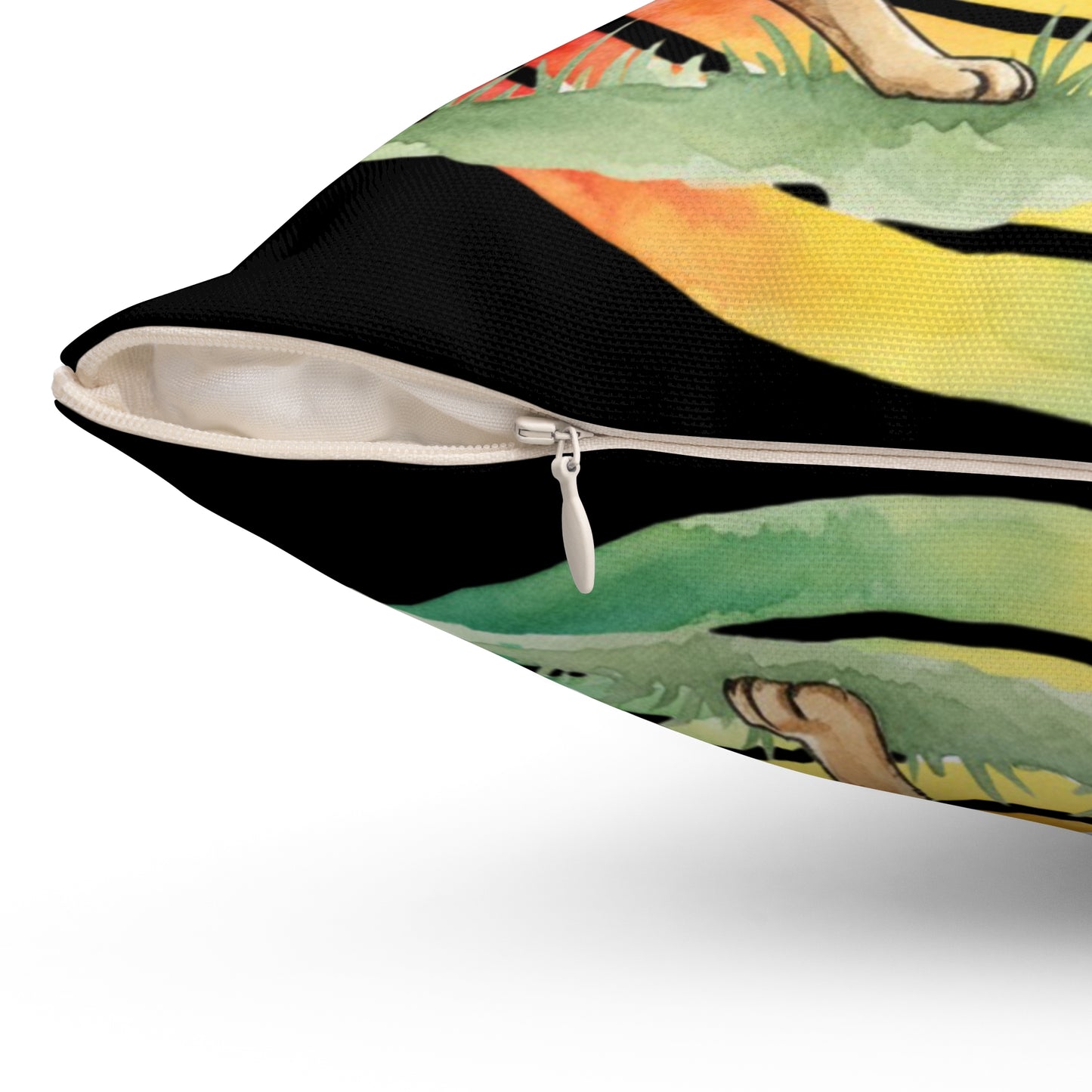 Kindness Ripples German Shepherd Pillow — Rainbow Retro Decorative Pillow